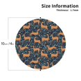 thumbnail image 2 of Vsdgher Reindeer Print Leather Coasters for Drinks, Durable Drink Coasters 4 Set for Tabletop Protection, Luxurious Home Décor and Housewarming Gift-Round Shape, 2 of 6