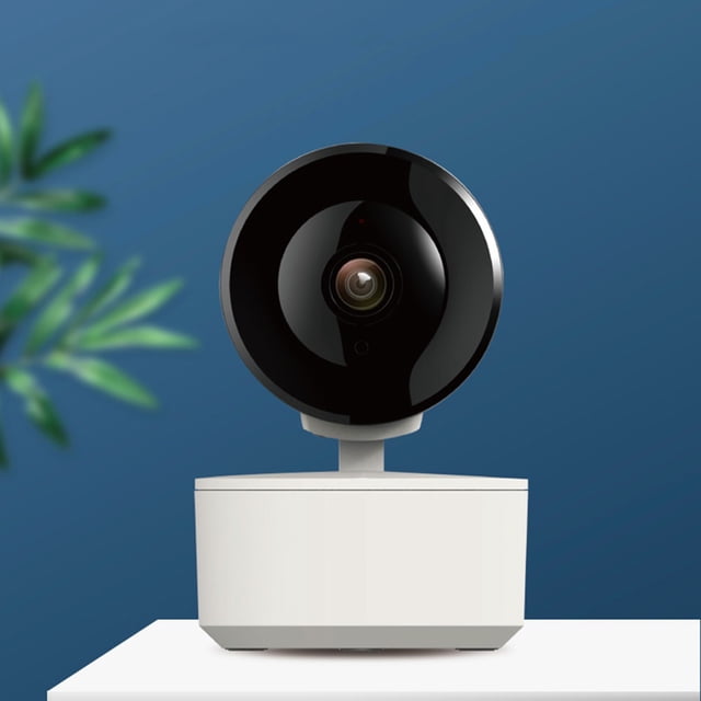 Cámara de seguridad inteligente compacta para interiores, con conexión a internet, video HD de 1080p, visión nocturna, detección de movimiento, audio bidireccional y cámaras HD.