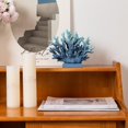thumbnail image 2 of Elegondrar 5.8" H Blue Coral Decor, Coral Reef Decor, Resin Coral Statue, Nautical Decorations for Home, Beach/Coastal/Ocean Themed Cabinet Shelf Tabletop Decor C25, 2 of 3