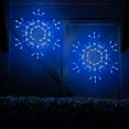 thumbnail image 6 of Kringle Traditions 36” Blue/Cool White LED Christmas Snowflake Light, Fold-Flat Outdoor Lighted Snowflake, 6 of 9