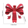 thumbnail image 3 of Rijanmt Valentine's Metal Bow Taper Art Candlestick Holder,Vintage Candle Stick Holder Candelabra,For Holiday Home Decor Fireplace Mantel Wedding Party Housewarming Gift,7.48X7.08X5.9",Red, 3 of 6
