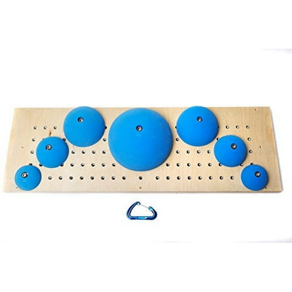 Atomik Climbing Holds Dome Hangboard Set of 7 in Blue