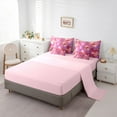 thumbnail image 5 of Manfei Ocean Animal Mermaid 7pcs Bedding Comforter Set,Fairy Tale Princess Queen Bedding Sets,Gold Pink Purple Queen Sheet Sets For Girls Teens,Luxury Bedroom Decor Reversible, 5 of 8