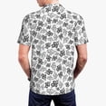 thumbnail image 4 of Balery Snake Printed Men’s Short Sleeve Polo Shirt, Midweight Men's Shirt,Golf Polo shirts -Medium, 4 of 9
