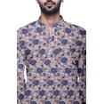 thumbnail image 3 of Atasi Cotton Ethnic Short Kurta for Boys Printed Party Wear Kurta for Men Dusty Rose, 3 of 5