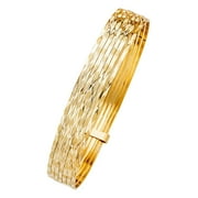 TYS JEWELERS 14K 7 Days Bangle - 7"