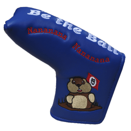 2 Ball Putter Cover - Caddyshack Embroidered Putter Cover - Just Be The Ball by ReadyGolf