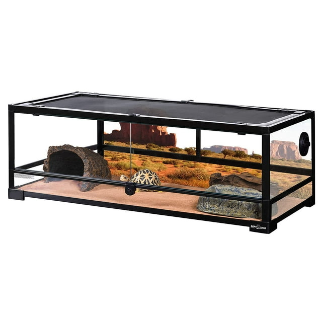 Terrario para reptiles REPTI ZOO, cristal completo, 132 L, 36 x 18 x 30 cm