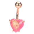 thumbnail image 5 of 4pcs Belly Button Rings Set Dangle Barbell Stud Belly Rings Stainless Steel Navel Button Piercing Jewelry, 5 of 5