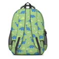 thumbnail image 3 of Colorful Dinosaurs Leaves Pattern Cute School Backpack Bag with Padded Back and Adjustable Shoulder Straps 16.9 X 12.6 X 5.9 Inches, 3 of 5