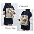 thumbnail image 4 of FORMRS Women's Travel Backpack Purse Anti-Theft Hidden Pockets Casual Shoulder Bag, Red Floral Pattern, 4 of 7