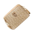 thumbnail image 1 of Sonducket Bolso bandolera de hombro de paja a la moda, bolso de cuero tejido de punto, bolso de mano para vacaciones en la playa, bolso de mano Type2 NO2, 1 of 6