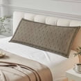 thumbnail image 4 of Beige Boho Body Pillow Covers 20"x60", Vintage Floral Abstract Art Ethic Tribe Soft Brushed Microfiber Breathable Throw Pillow Covers, Decorative Pillowcase with Zipper for Couch Sofa Bedroom, 4 of 9