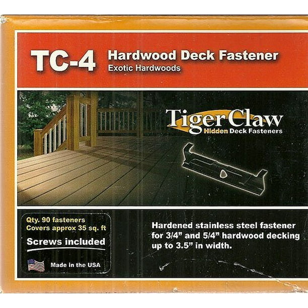Tiger Claw Hidden Deck Fasteners TC4 Exotic Hardwoods