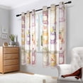 thumbnail image 2 of Yayeee Window Curtains Light Filtering 63"x42" Grommet Panel Pair Home Living Room Decor, Purple Jam Jars, 2 of 7