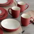 thumbnail image 5 of Noritake Colorwave Raspberry 16-Piece Rim Dinnerware Set, Service for 4, 5 of 7