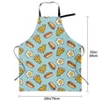 thumbnail image 2 of Kdxio Hot Dog Pizza Apron with Pockets Adjustable Kitchen Aprons for Men Women Waterproof Aprons for Cooking,Drawing,Crafting, Baking Household Cleaning, 2 of 5