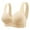 Beige, variant on Women's Comfortable Sexy Transparent Shoulder Strap Bra - Backless, Spongeless, Convertible Straps, All Seasons