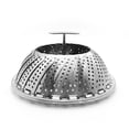 thumbnail image 2 of Fuente para cocinar al vapor plegable de acero inoxidable (9 pulgadas), 2 of 14