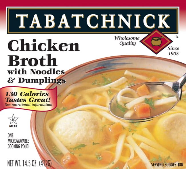 Tabatchnick Chicken Broth With Noodles And Dumplings Soup, 14.50 Oz