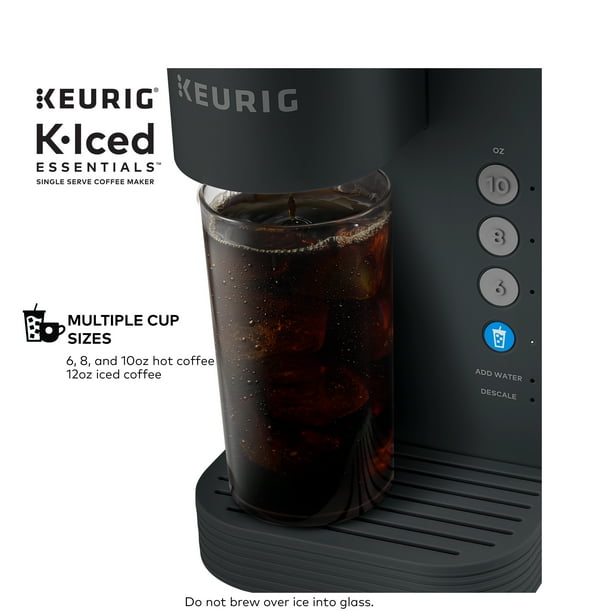 Keurig K Iced Essentials Iced and Hot Single Serve K Cup Pod Coffee Maker Black
