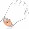 thumbnail image 2 of Men's 18K 2 Tone Rose Gold/ Gold Over Simulated Diamond Solid Steel Back Presidential Watch 40mm, 2 of 4