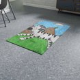 thumbnail image 3 of Zebra Graphic Hipster Zebra Animal Dobby Rug, 3 of 5