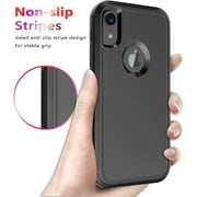 Diverbox Compatible for iPhone Xr Case [Shockproof] [Dropproof] [Dust-Proof],Heavy Duty Protection Phone Case Cover for iPhone XR (Black)
