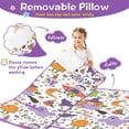 thumbnail image 3 of Halloween Cute Trick or Treat Characters Toddler Nap Mats for Kids Preschool,59"x22" Sleeping Mat Bag or Kids,Toddler Sleeping Bag,Toddler Nap Mat or Daycare, 3 of 6
