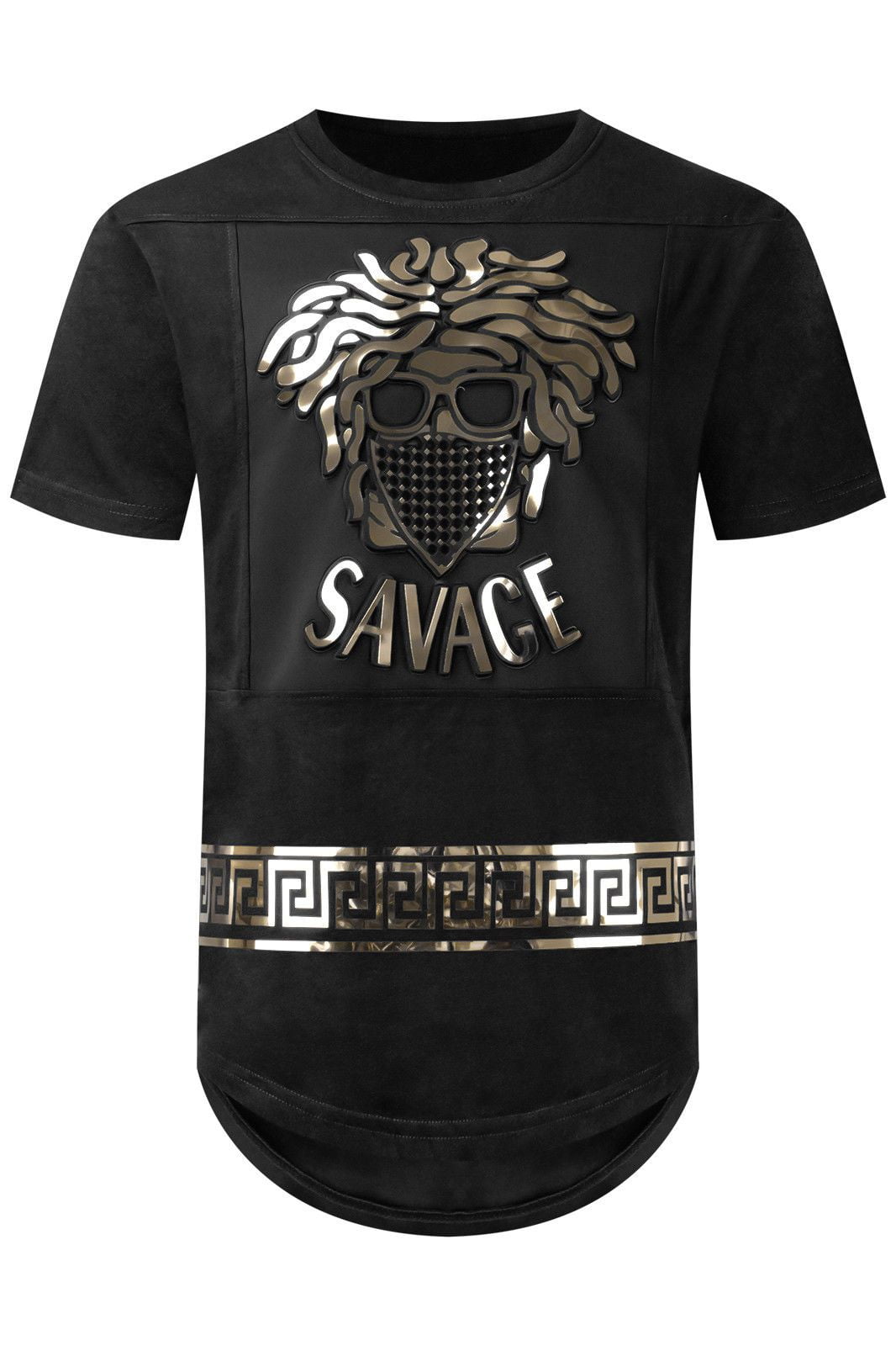 Trending Apparel New Men SAVAGE Medusa Embossed TShirt