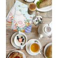 thumbnail image 4 of Easter Kitchen Dish Towels for Drying Dishes Set of 4, Spring Rabbit Feet Eggs Botanical Flowers Butterfly Waffle Weave Microfiber Hand Tea Bathroom Towels Quick Dry & Absorbent Towel 15.7x23.6, 4 of 7