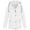 White, variant on Womens Coats Outerwear Winter Women Solid Rain Jacket Outdoor Plus Size Hooded Raincoat Windproof