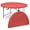 Red, variant on Magshion 5Ft Round Bi-Fold Plastic Table, Metal Frame Indoor Outdoor 60 Inch Folding Desk for Kitchen Party Wedding, Gray, 60 in , 60 in