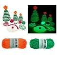 thumbnail image 2 of Aellinatey Christmas Color Luminous Knitting Wool Yarn Soft Hand Knitting Yarn for DIY, 2 of 15