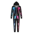 thumbnail image 3 of Oalirro Family Halloween Skeleton Pajamas Funny Zipper Hooded Jumpsuit Matching Family Pjs Sleepwear, 3 of 5
