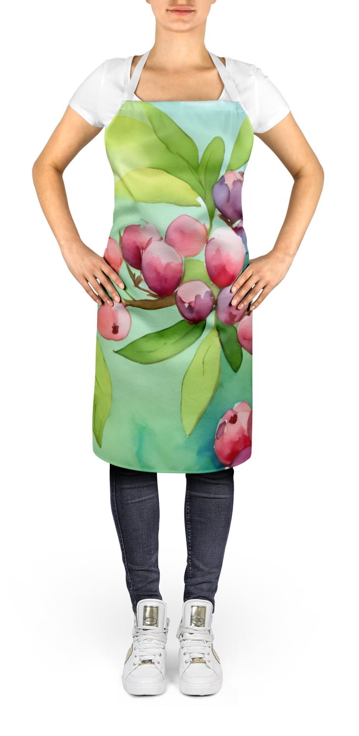 Connecticut Mountain Laurels in Watercolor Apron 27 in x 30 in