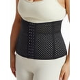 thumbnail image 3 of Waist Trainer for Women Corset Shapewear Tummy Control Body Shaper Front Buckle Breathable Waist Cincher Black, 3 of 5