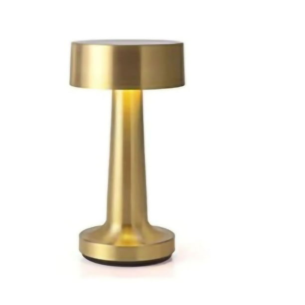 Lámpara de barra con forma de mancuerna, diseño retro, interruptor táctil, LED, recargable, luz nocturna para discotecas, fiestas, champán dorado, estilo C