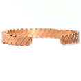 thumbnail image 3 of 1 Pc Pure Copper Bracelet Twisted Flat Solid Cuff Bangle Arthritis Pain Relief, 3 of 7