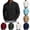 Army Green, variant on Men Long Sleeve Cable Knit Quarter Zip Sweater Point Collar Ribbed Cuff Hem Oversized Soft Warm Vintage Fall Winter Casual Pullover White XXL