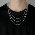 thumbnail image 6 of Hyasfey Titanium Steel Snake Bone Chain Necklace Women Men Collarbone Necklace Black Tops Fashion Accessories, 6 of 7