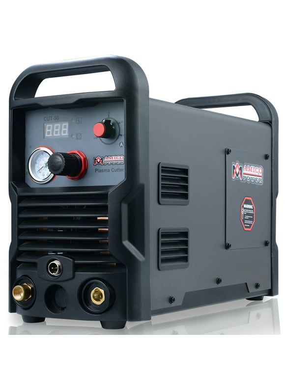 Amico Power CUT-50, 50 Amp Air Plasma Cutter, 3/4" Clean Cut, 100-240V Cutting Machine