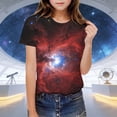 thumbnail image 2 of Wo-Fusoul T-Shirt pour Garçons et Filles Tout-Petits, Manches Courtes Col Rond, Haut Décontracté Imprimé Étoile Colorée, Taille 110, 2 of 9