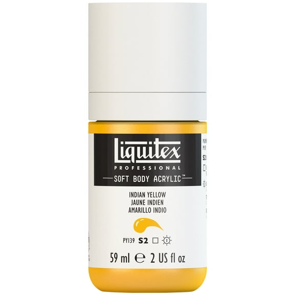 Liquitex Professional Soft Body Acrylic Color, 2 oz., Indian Yellow