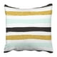 thumbnail image 1 of Funda de Almohada ABPHQTO Colorido Acuarela Rayas Oro Azul Menta Blanco y Negro 40x40 cm, 1 of 1