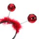 thumbnail image 2 of 1 diadema de primavera con lentejuelas y plumas de mariquita para niños, color rojo, 2 of 8