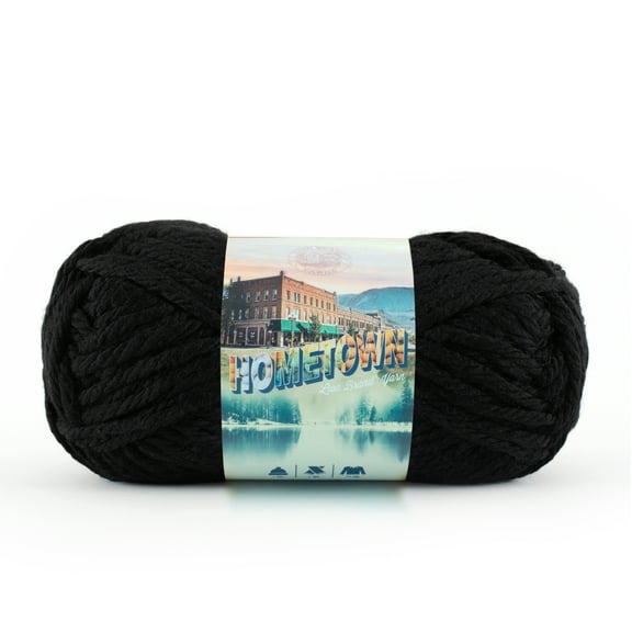 Lion Brand Yarn Hometown Oakland Black 135-153 Super Bulky Acrylic Yarn