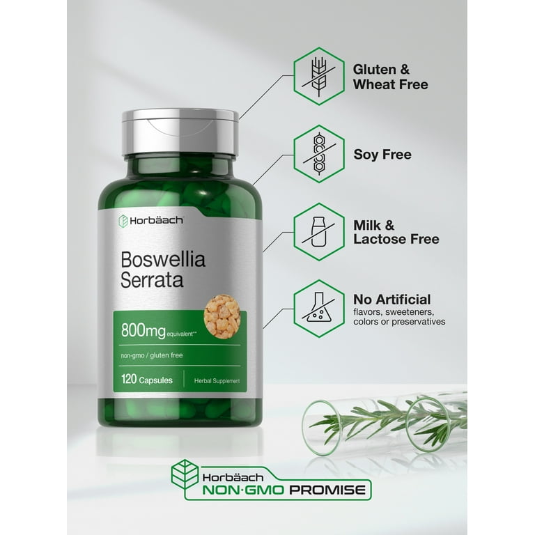 Horbäach, Boswellia Serrata Extract Capsules, 800mg, 120 Count
