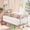 White, variant on Twin Platform Bed with Storage, Solid Wood Bed Frame with 6 Drawers, Modern Farmhouse Bedroom Furniture for Guest Room, Gray