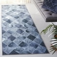 thumbnail image 2 of SAFAVIEH Faux Hide Dacre Diamond Runner Rug, Grey/Dark Grey, 2'6" x 8', 2 of 8